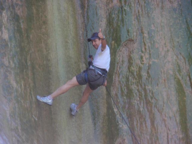  Rappel in waterfall 